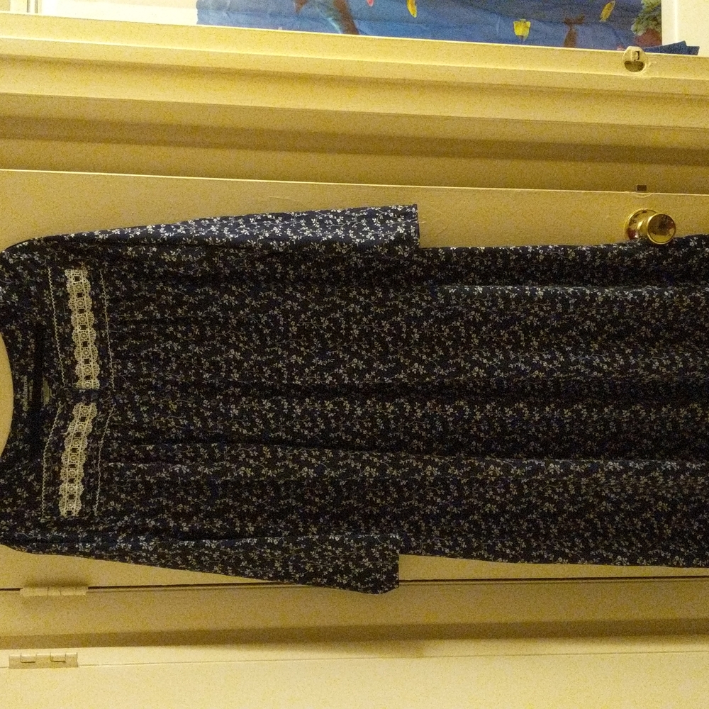 Croft and Barrow Navy Blue Night Gown- 1X